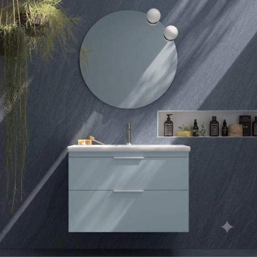 Mueble de baño Elena 2 cajones suspendido con lavabo Two de Avila Dos [0]