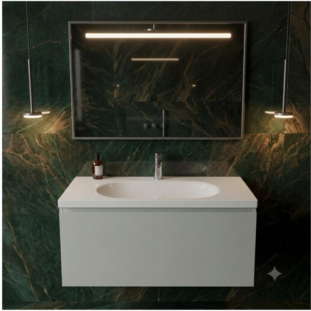 Mueble de baño Elena 1 cajon suspendido con lavabo Three de Avila Dos