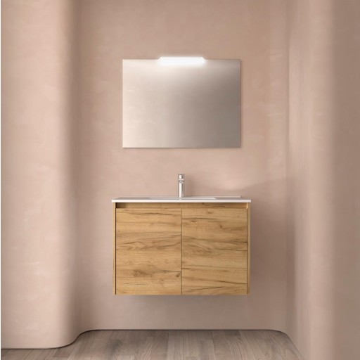 Mueble de baño Noja suspendido 2 puertas de Salgar con diferentes acabados [5]