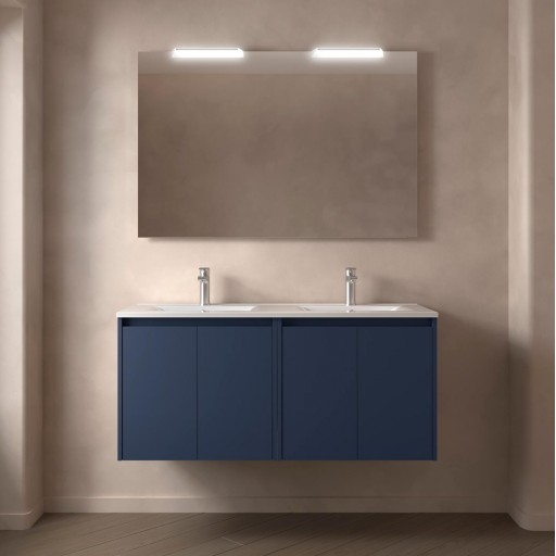 Mueble de baño Noja suspendido 4 puertas 120 cm doble seno de Salgar con diferentes acabados [2]