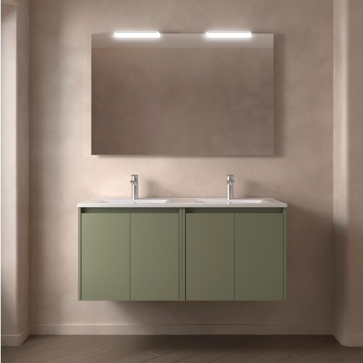 Mueble de baño Noja suspendido 4 puertas 120 cm doble seno de Salgar con diferentes acabados [3]