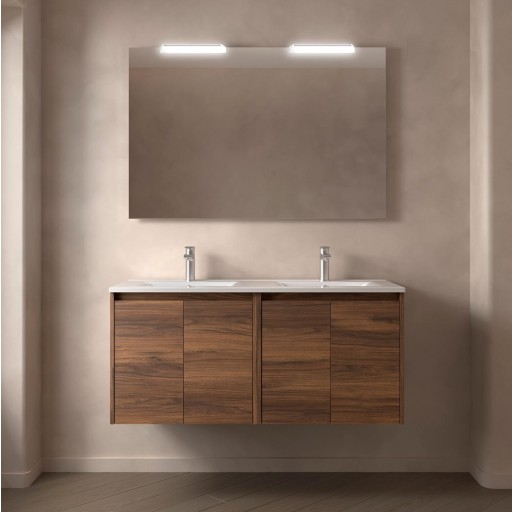 Mueble de baño Noja suspendido 4 puertas 120 cm doble seno de Salgar con diferentes acabados [6]