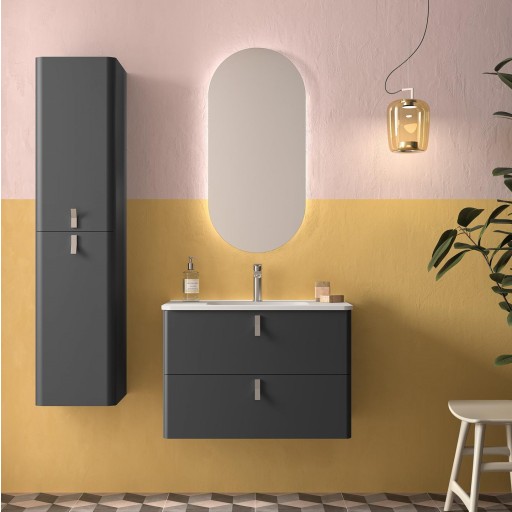 Mueble de baño Uniiq suspendido 2 cajones antracita mate de Salgar [0]
