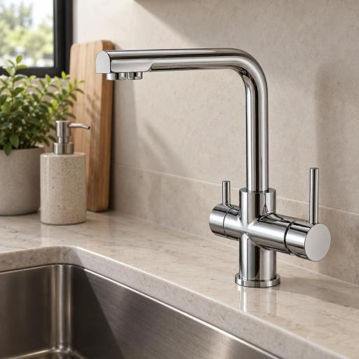 Grifo de cocina monomando con osmosis Marsella cromo de Imex