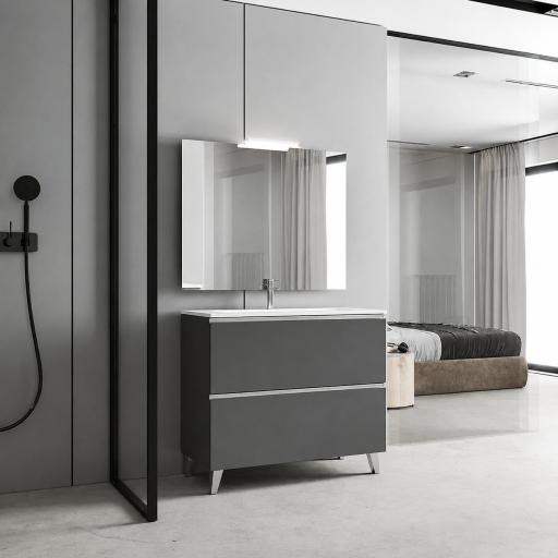 Mueble de baño Granada 2 cajones con patas de Visobath [1]