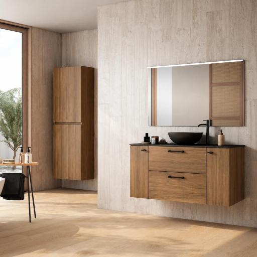 Mueble de baño Verso suspendido sobree encimera de Visobath [1]