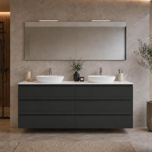 Mueble de baño sobre encimera Natalia 3 cajones suspendido de Avila Dos [3]