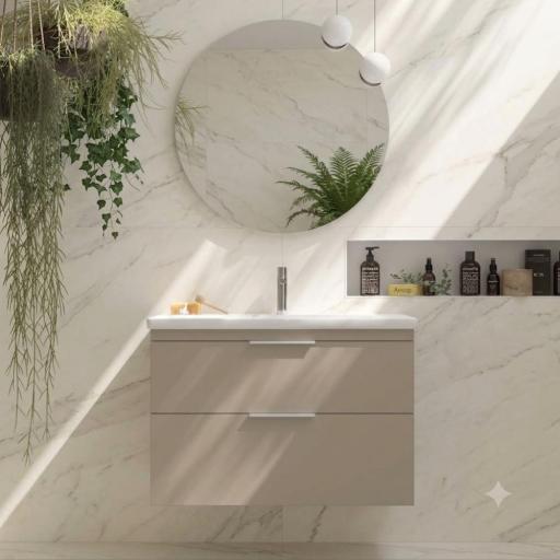 Mueble de baño Elena 2 cajones suspendido con lavabo Two de Avila Dos [1]