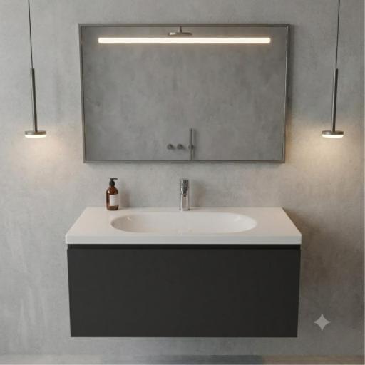 Mueble de baño Elena 1 cajon suspendido con lavabo Three de Avila Dos [1]