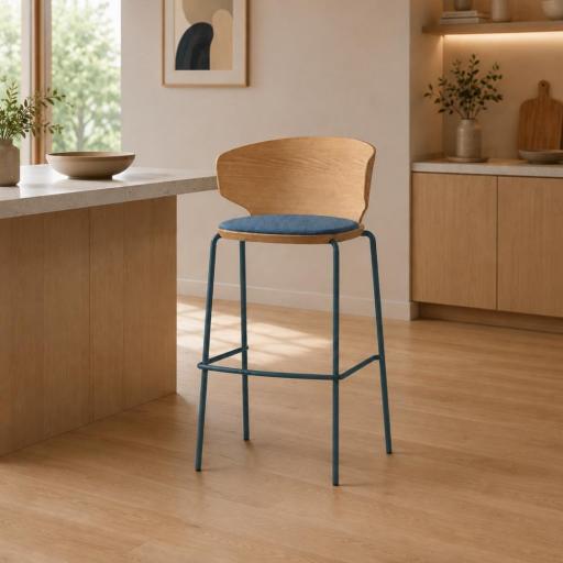 Taburete Alcor Metal con brazos de Cancio [1]
