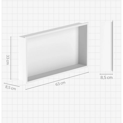 Hornacina de pared 300 x 600 mm S-Cube de Sonia en diferentes acabados [2]