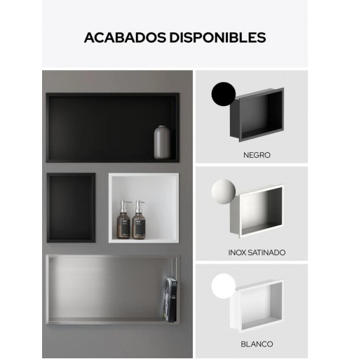 Hornacina de pared 300 x 600 mm S-Cube de Sonia en diferentes acabados [1]