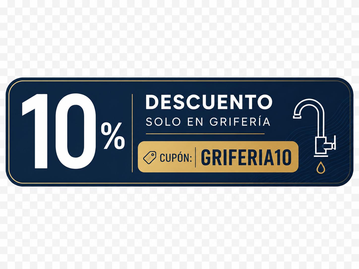 CUPON DTO. GRIFERIA 10%