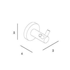 Percha doble Neo de Manillons Torrent con diferentes acabados [2]