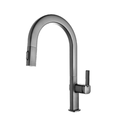 Grifo de cocina monomando extraíble Canadá black gun metal de Imex [0]