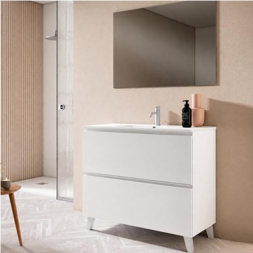 Mueble de baño Granada 2 cajones con patas de Visobath [2]
