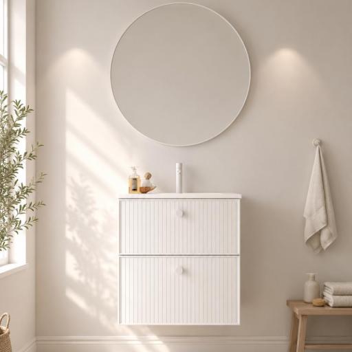 Mueble de baño Blanca 2 cajones suspendido de Avila Dos [2]