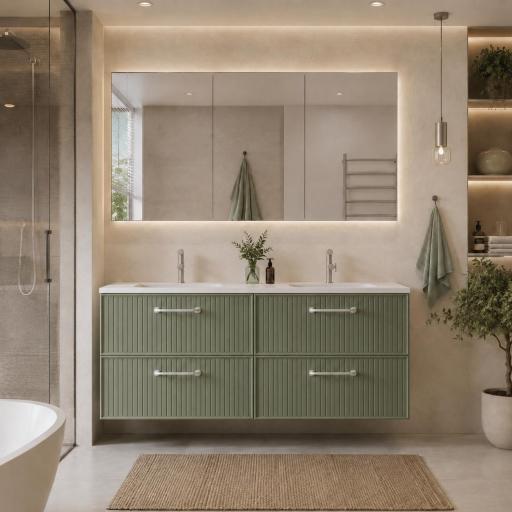 Mueble de baño encastrado 4 cajones Blanca suspendido de AVILA DOS [2]