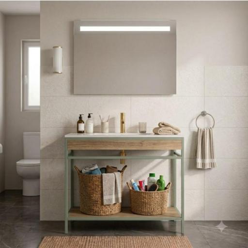 Mueble de baño encastrado Frida estructura lacada 1 estante de Avila Dos [2]