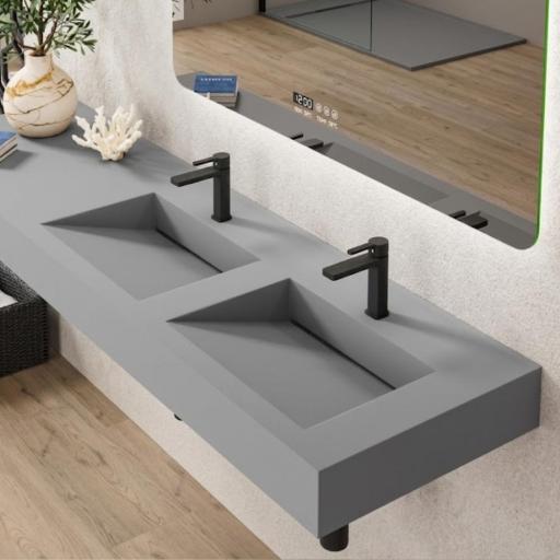 Lavabo encastrado con faldon Iris de Coycama [1]