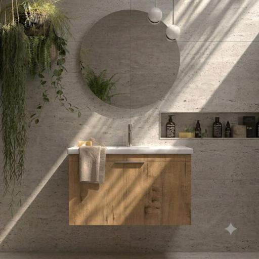 Mueble de baño Elena 1 cajon suspendido con lavabo Two de Avila Dos [1]