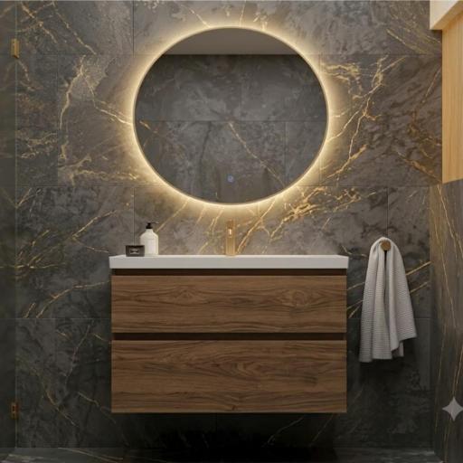 Mueble de baño Elena 2 cajones suspendido con lavabo Three de Avila Dos [4]
