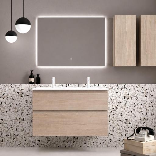 Mueble de baño encastrado Carmen 2 o 4 cajones suspendido estructura oculta de Avila Dos [0]