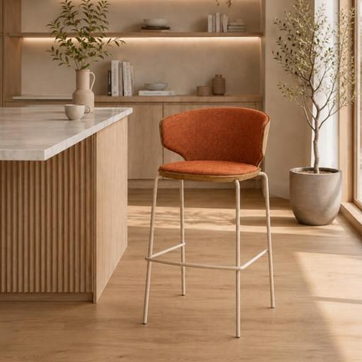 Taburete Alcor Metal con brazos de Cancio [2]