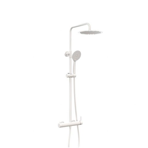 Columna de ducha monomando Inverter redondo blanco de Gme [0]