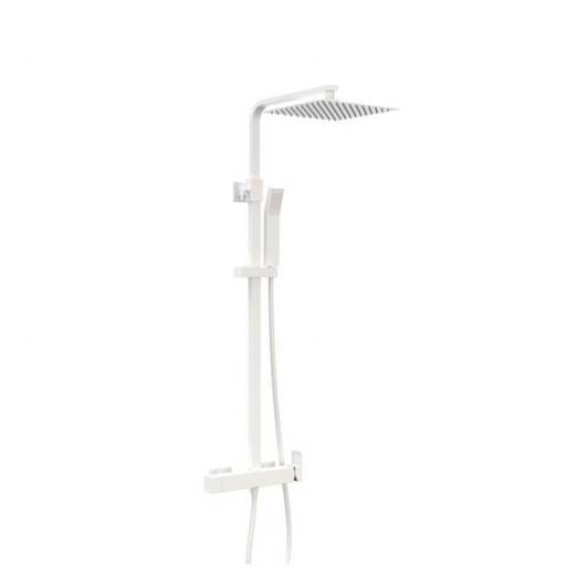 Columna de ducha monomando Inverter cuadrado blanco de Gme [0]