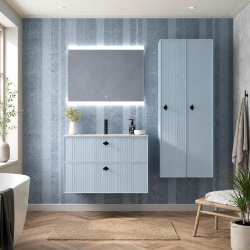 Mueble de baño Blanca 2 cajones suspendido de Avila Dos [3]