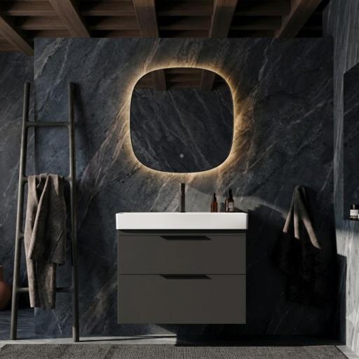 Mueble de baño Elena 2 cajones suspendido con lavabo One de Avila Dos [3]