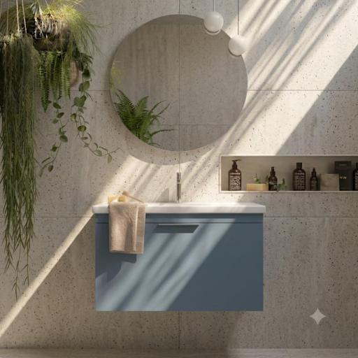 Mueble de baño Elena 1 cajon suspendido con lavabo Two de Avila Dos [4]