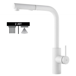 Grifo de cocina monomando Oporto blanco mate de Imex [0]