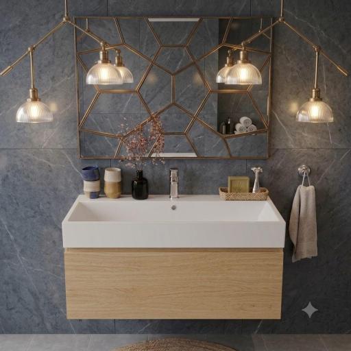Mueble de baño Elena 1 cajon con lavabo One de Avila Dos [3]