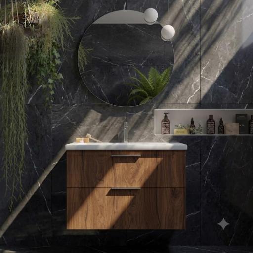 Mueble de baño Elena 2 cajones suspendido con lavabo Two de Avila Dos [4]