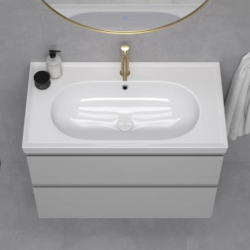 Mueble de baño Elena 2 cajones suspendido con lavabo Three de Avila Dos [1]