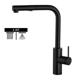 Grifo de cocina monomando Oporto negro mate de Imex [0]