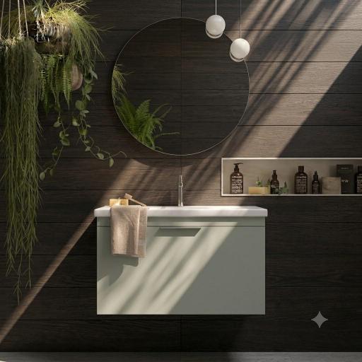 Mueble de baño Elena 1 cajon suspendido con lavabo Two de Avila Dos [3]