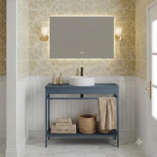 Mueble de baño sobre encimera Frida estructura lacada 80cm de Avila Dos [1]
