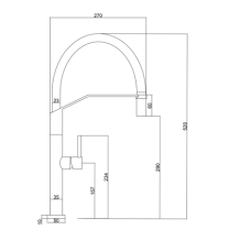 Grifo de cocina monomando extraíble Deva de Imex [1]