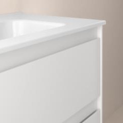 Mueble de baño Alfa Compact suspendido 120 cm 2 cajones con 2 puertas seno desplazado izquierda promocion de Royo [2]