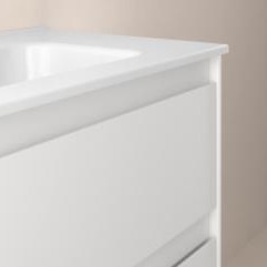 Mueble de baño Alfa Compact suspendido 120 cm 2 cajones con 2 puertas doble seno promocion de Royo [1]