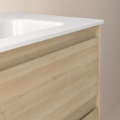 Mueble de baño Alfa Compact suspendido 120 cm 2 cajones con 2 puertas doble seno promocion de Royo [6]