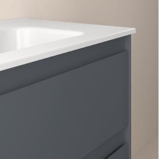 Mueble de baño Alfa Compact suspendido 120 cm 2 cajones con 2 puertas seno desplazado izquierda promocion de Royo [3]