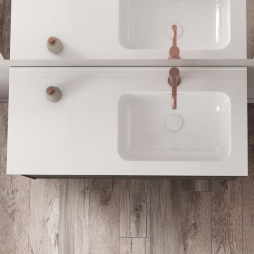 Mueble de baño Alfa Compact suspendido cajones y puertas promocion de Royo [5]