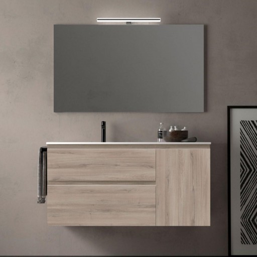 Mueble de baño Carmen suspendido 2 cajones + 1 puerta promo de Avila Dos con diferentes opciones