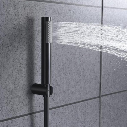 Grifo baño-ducha monomando Olimpo negro mate de Imex [1]