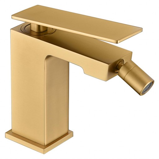 Grifo bidet monomando oro cepillado Pisa de Imex 