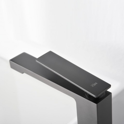 Grifo lavabo alto monomando gun metal Pisa de Imex [1]